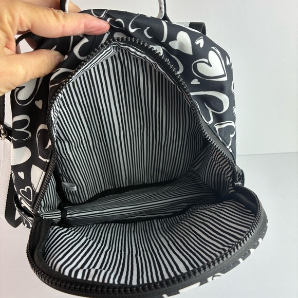 Brighton Endless Love Small Black & White Backpack NWOT - Picture 5 of 5